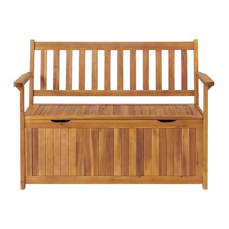 Alaterre Furniture Londonderry 47"WAcacia Wood Outdoor Storage Bench ANLD01ANO